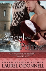 Romance novel cover for the medieval romance The Angel and the Prince