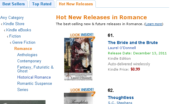 The Bride and the Brute in Amazon Hot New Releases in Romance