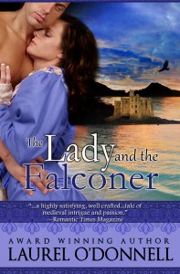 Romance Novel Cover for The Lady and the Falconer by Laurel O'Donnell