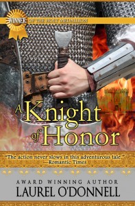 Romance Novel Cover for Medieval Romance A Knight of Honor