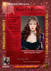 Romance Trading Cards featuring Ryen DeBouriez from The Angel and the Prince